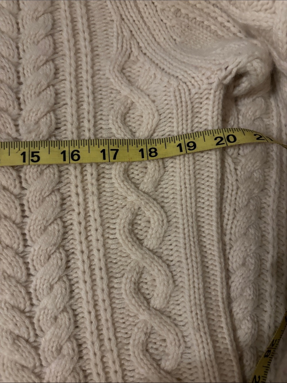 Nili Lotan Cream Cable Knit Crewneck Sweater - Picture 5 of 9